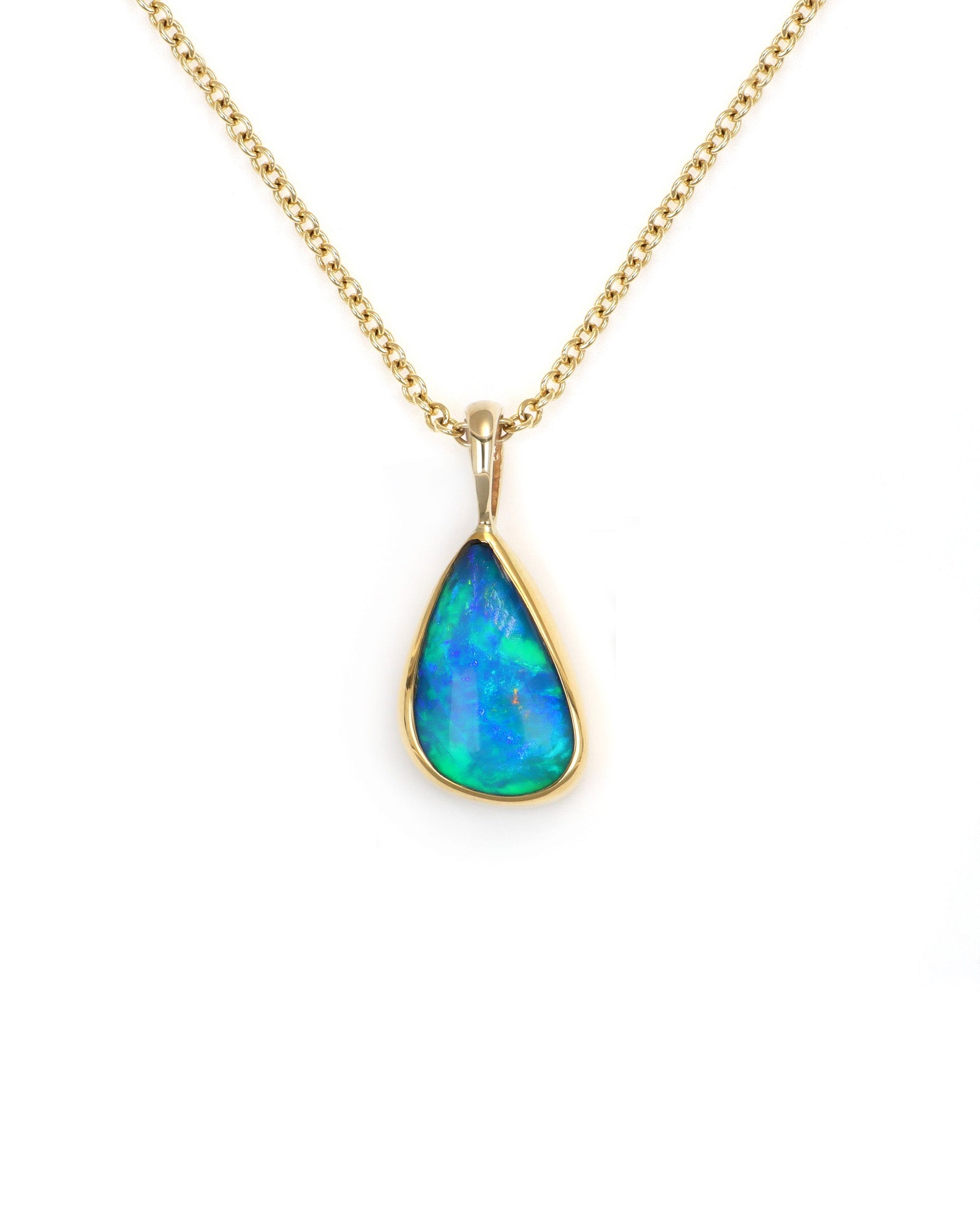 Irregular Drop Opal Pendant