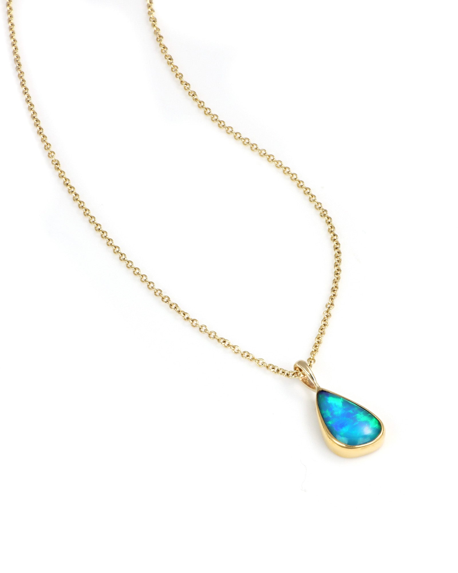 Irregular Drop Opal Pendant