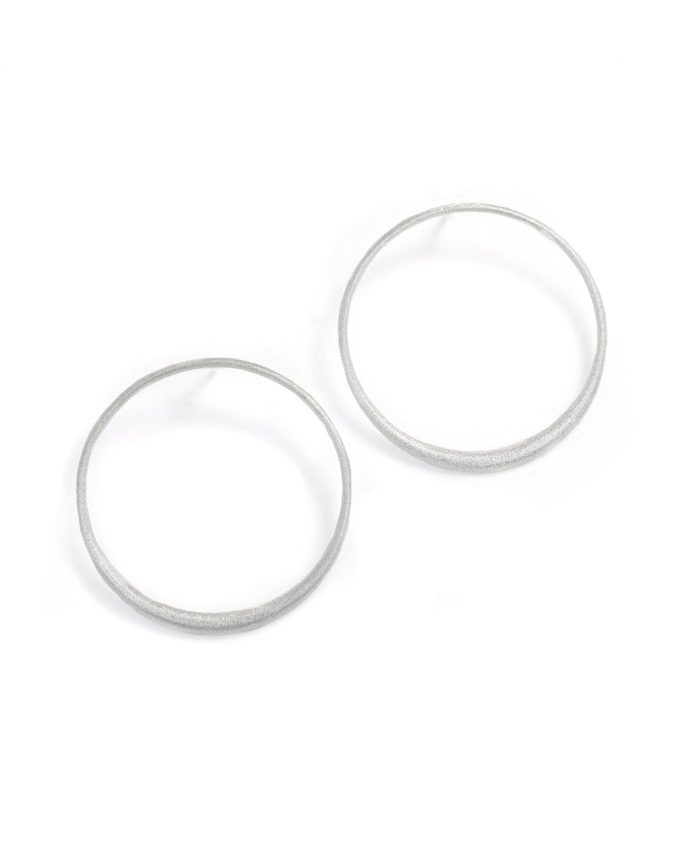 Textured Circle Post Earrings