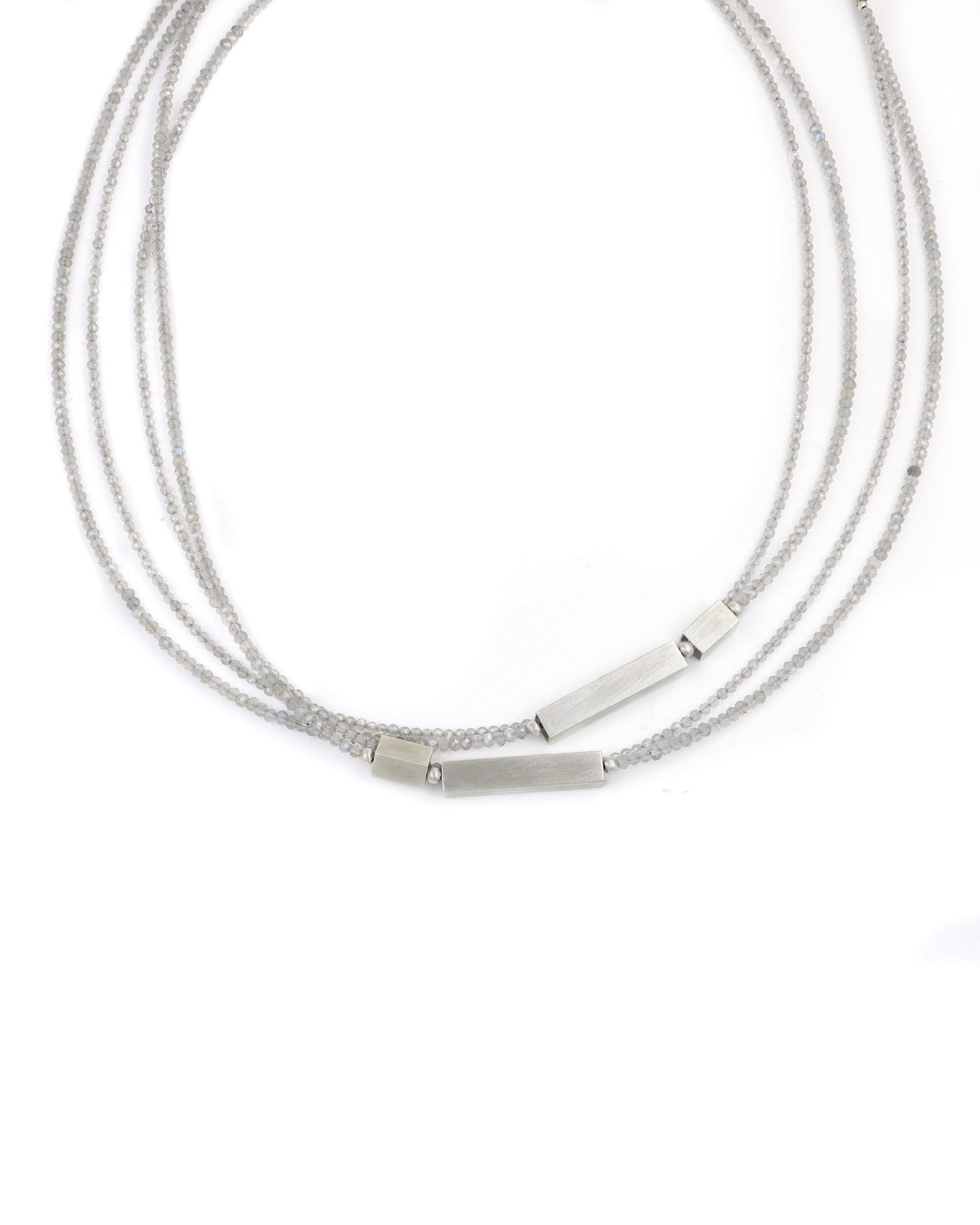 Labradorite Two-Strand Long Necklace