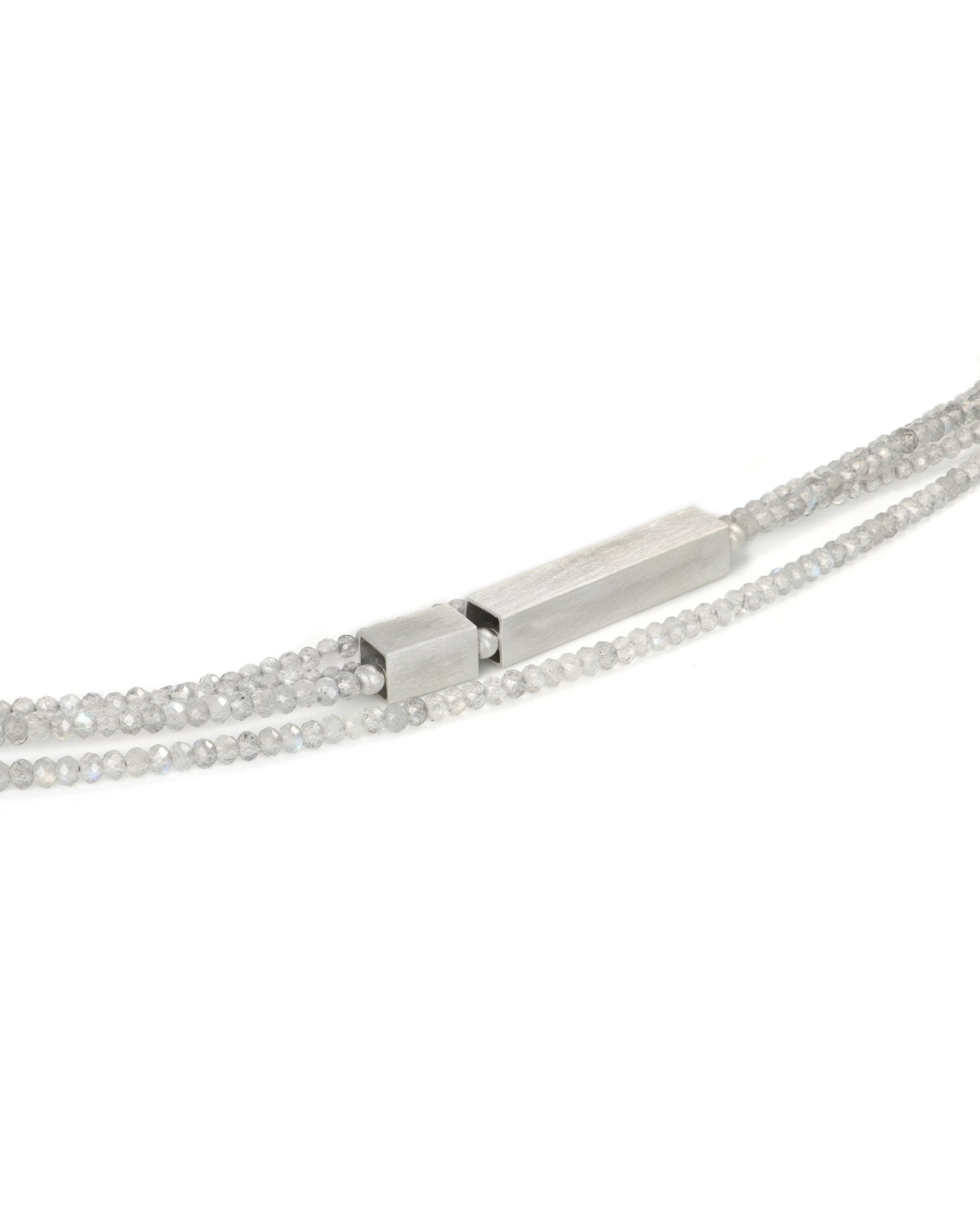 Labradorite Two-Strand Long Necklace