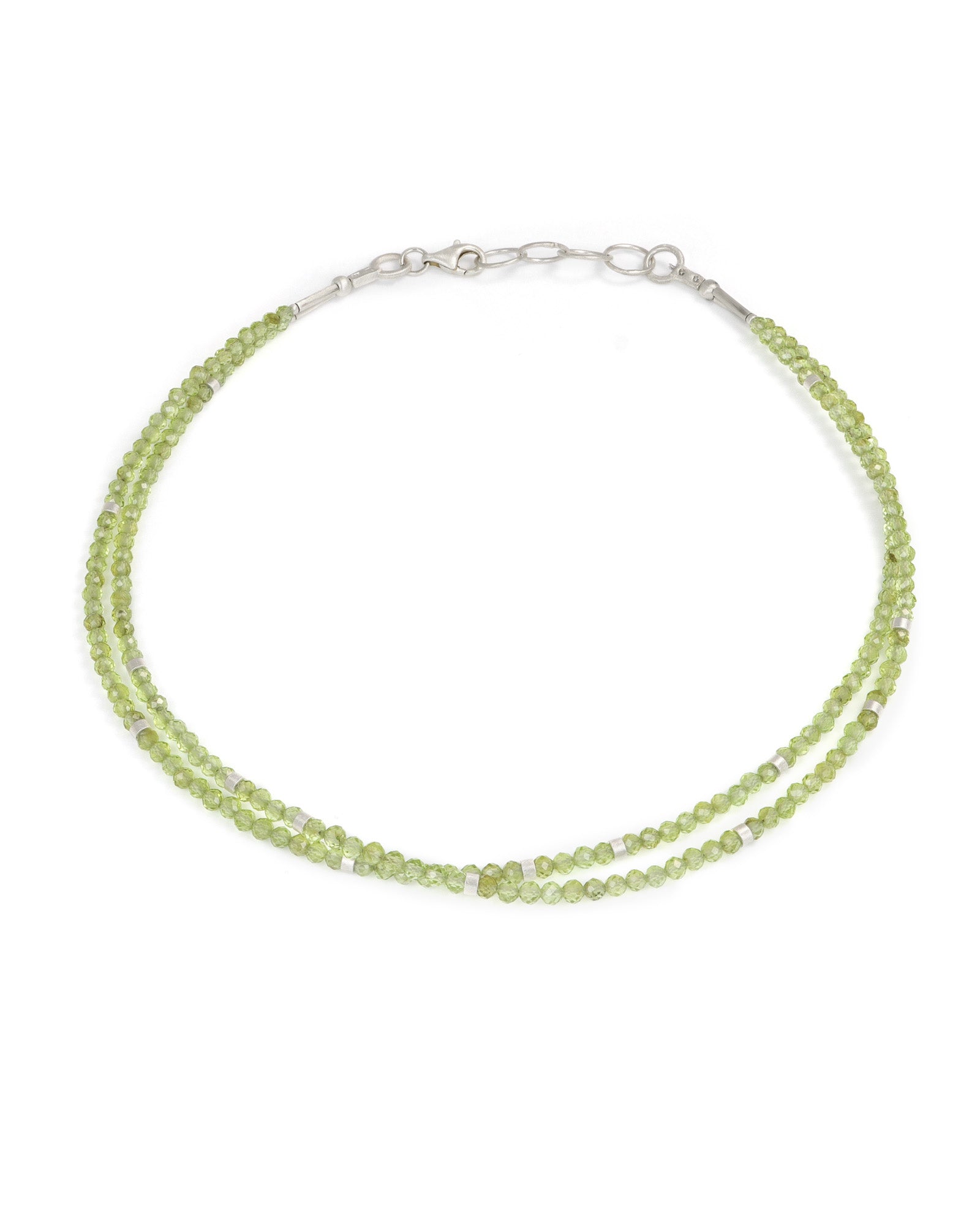 2 Strand Peridot Necklace