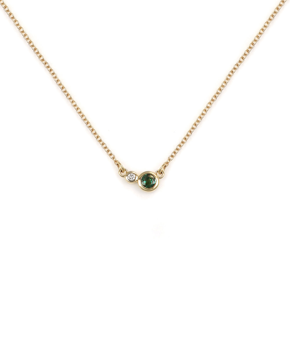 Alexandrite and Diamond Necklace