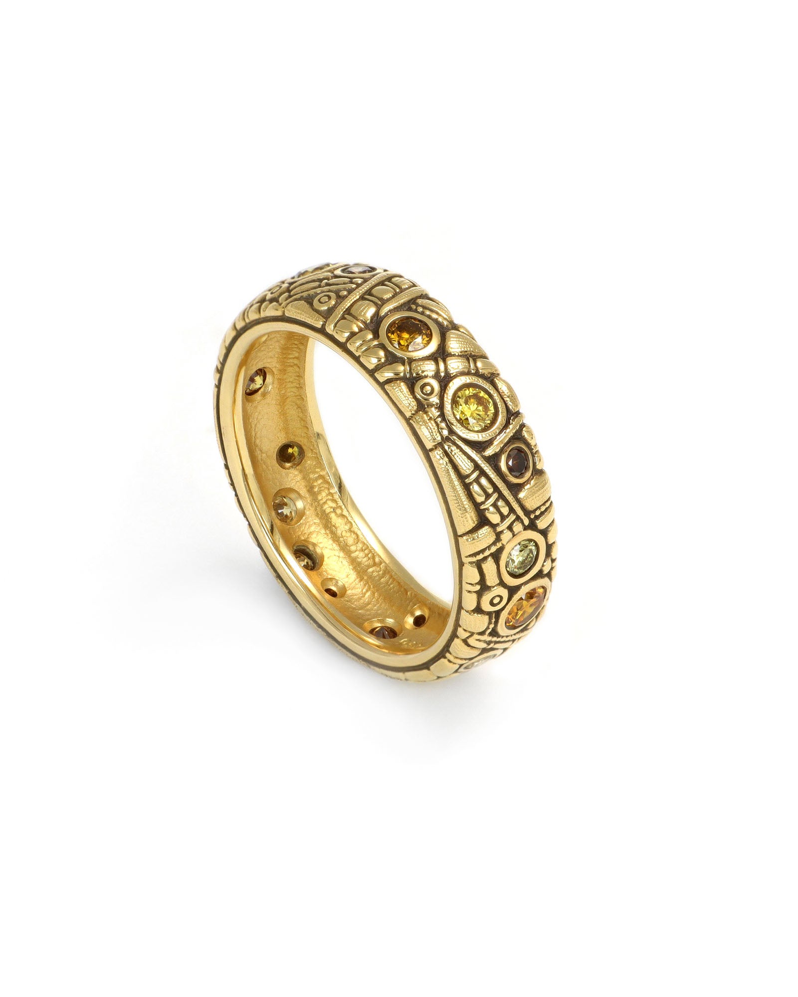 Color Diamond Wide Band