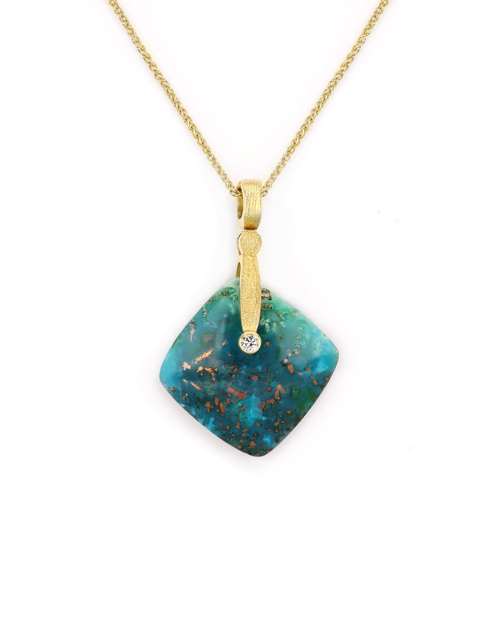 Chrysocolla Sticks and Stones Pendant