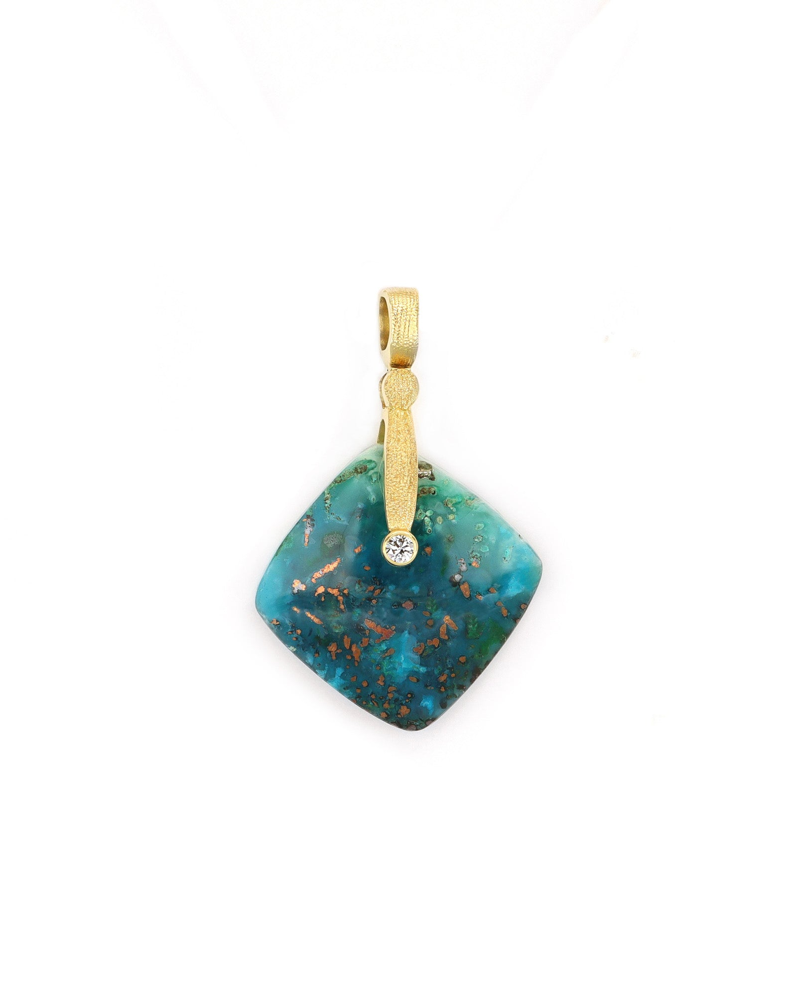 Chrysocolla Sticks and Stones Pendant