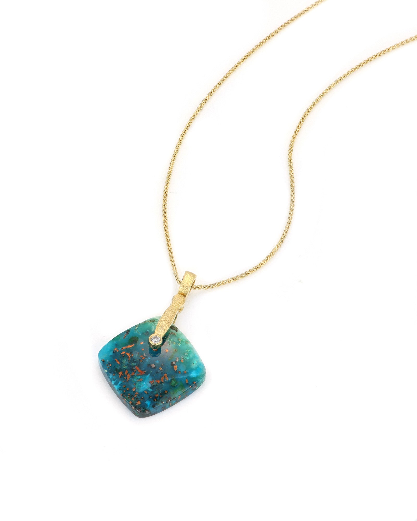 Chrysocolla Sticks and Stones Pendant