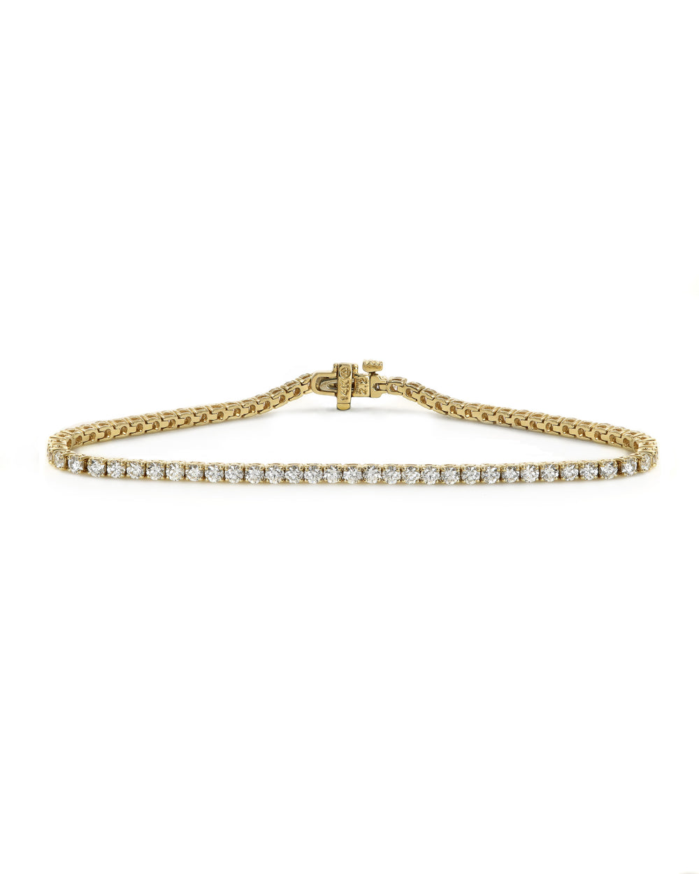 14ky 3ctw Diamond Tennis Bracelet