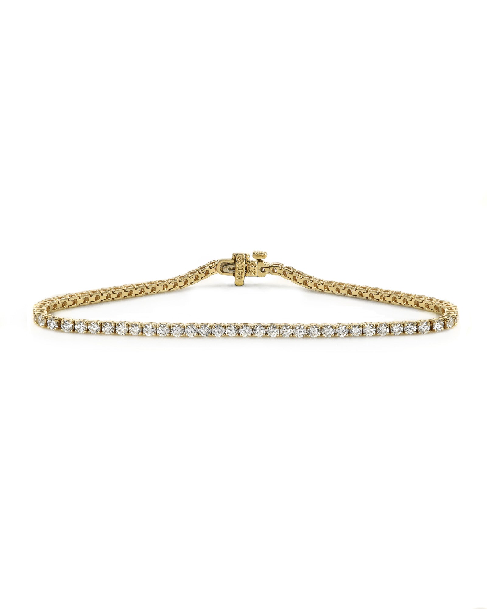 14ky 3ctw Diamond Tennis Bracelet