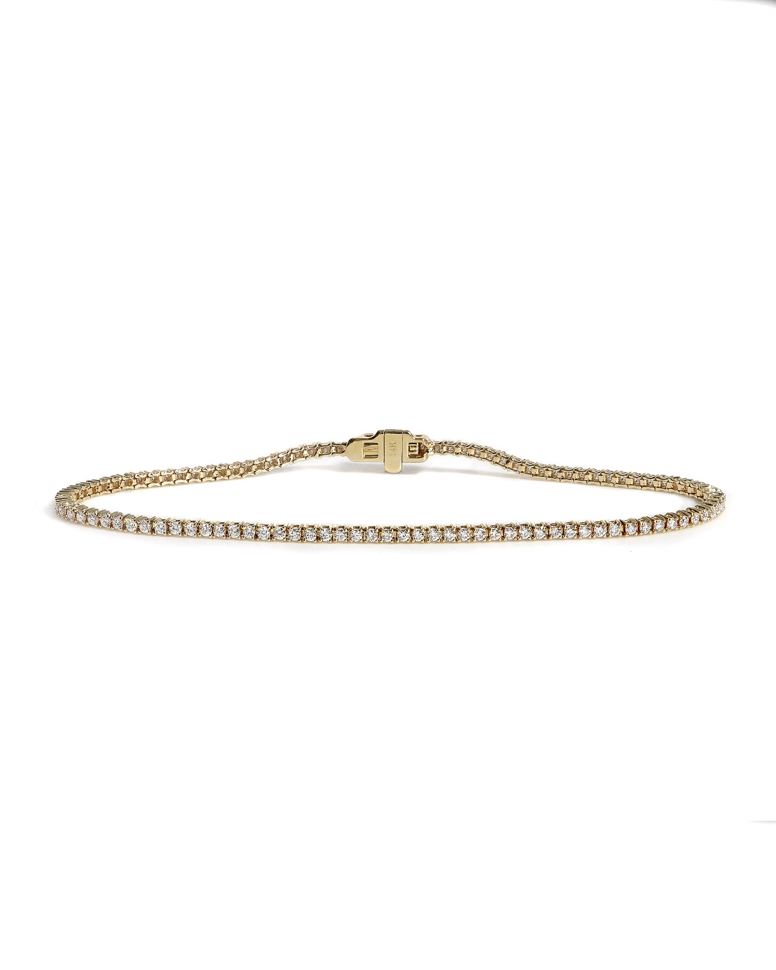 14ky 1ctw Diamond Tennis Bracelet