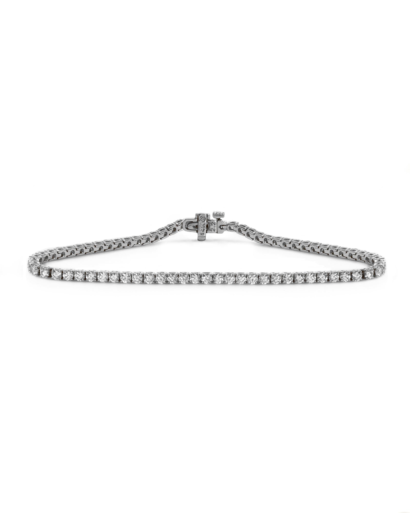 14kw 3ctw Diamond Tennis Bracelet