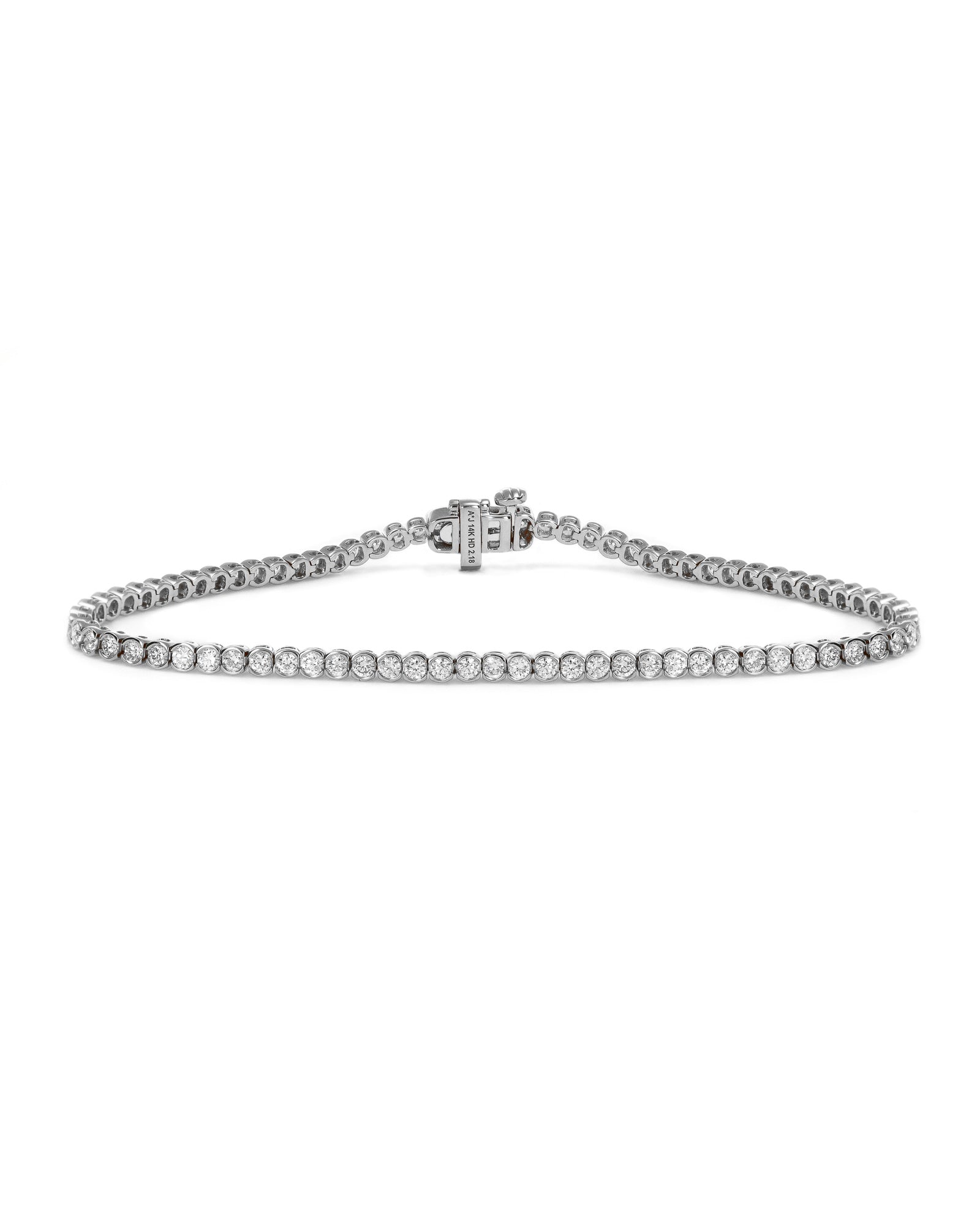 14kw 2ctw Half Bezel Tennis Bracelet