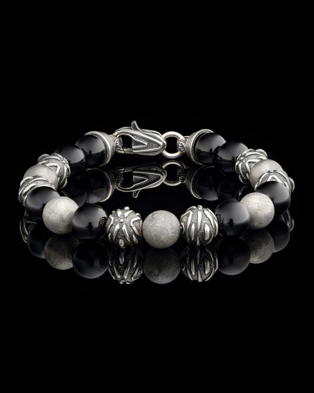Archeon Onyx and Meteorite Bracelet