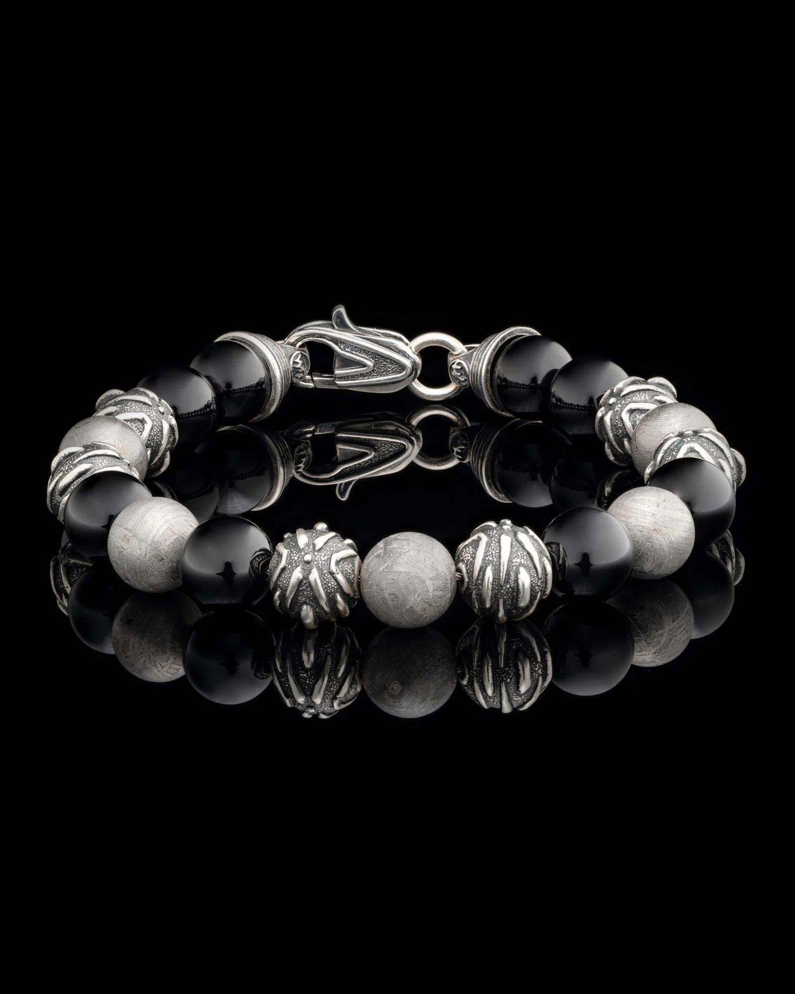 Archeon Onyx and Meteorite Bracelet