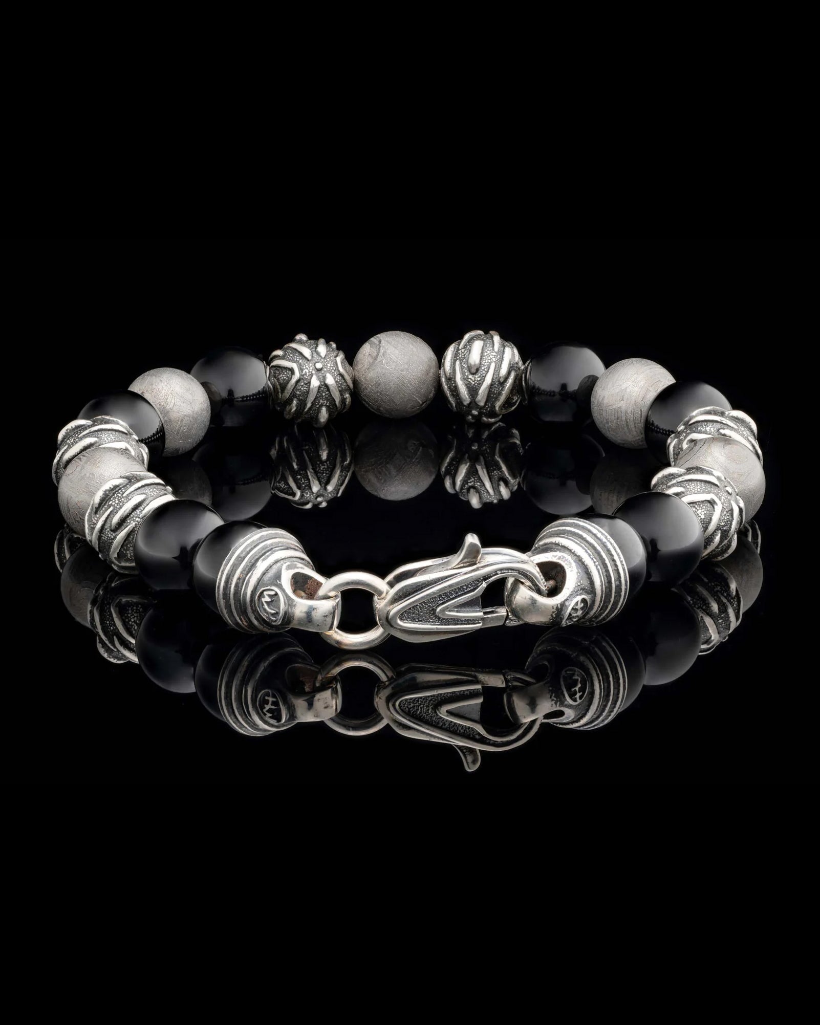 Archeon Onyx and Meteorite Bracelet
