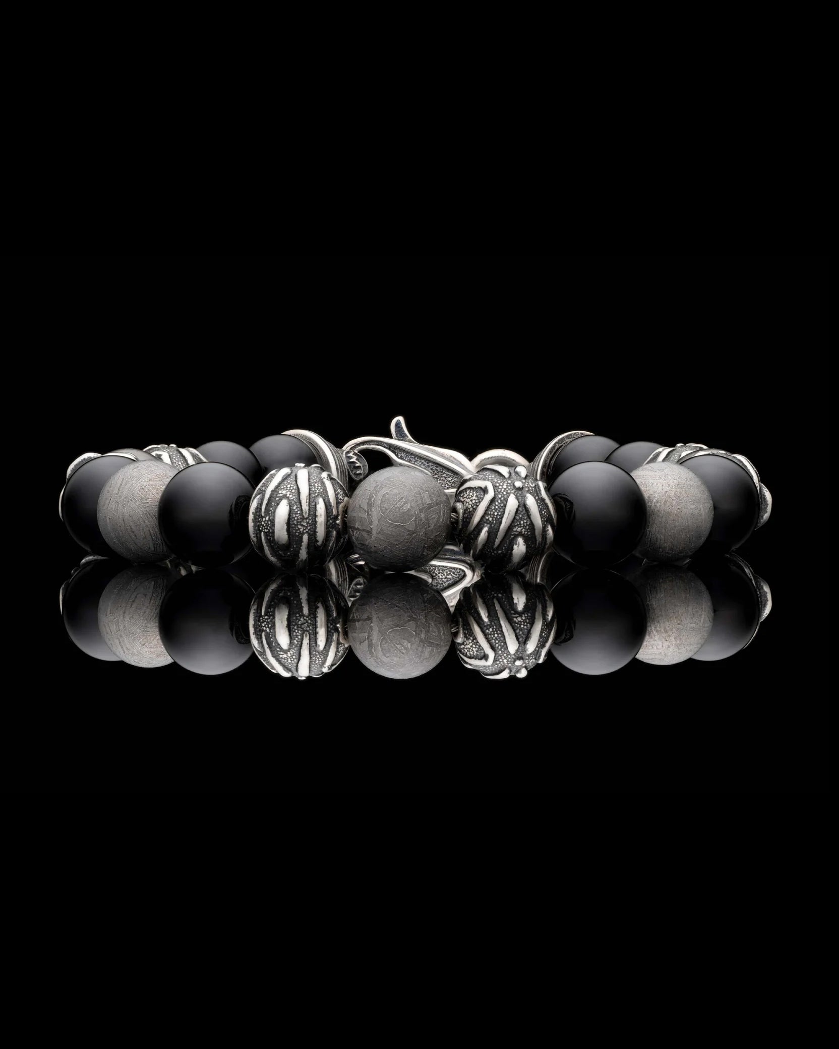 Archeon Onyx and Meteorite Bracelet