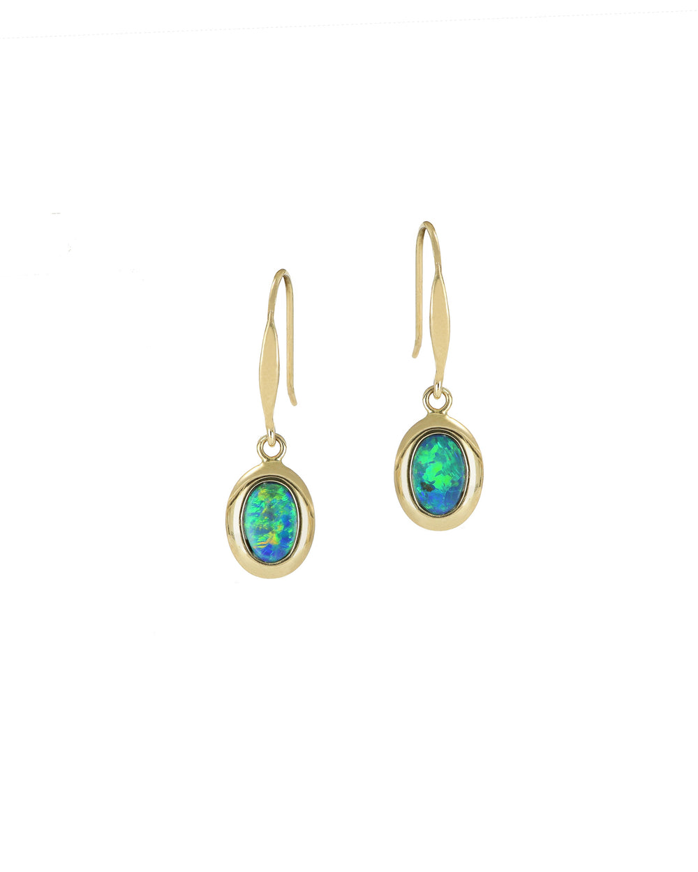 Pebble Oval Drop Earrings