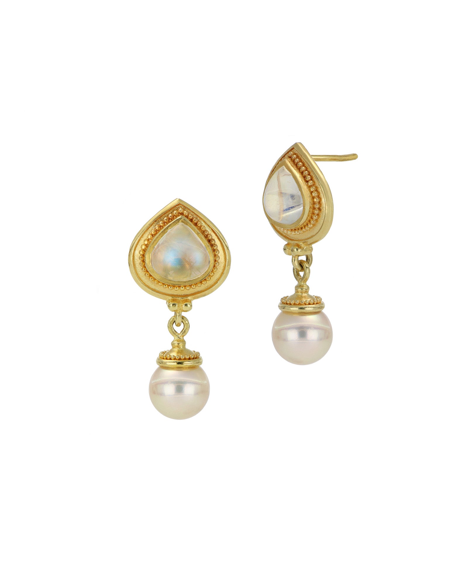 Rainbow Moonstone Earrings