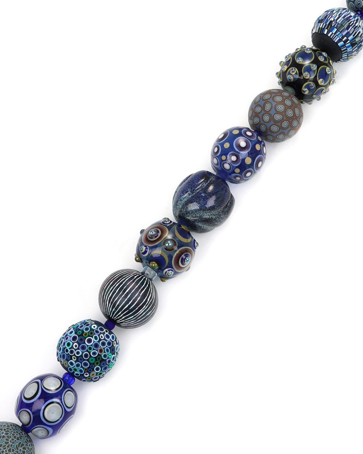 Blue Ball Sampler Necklace