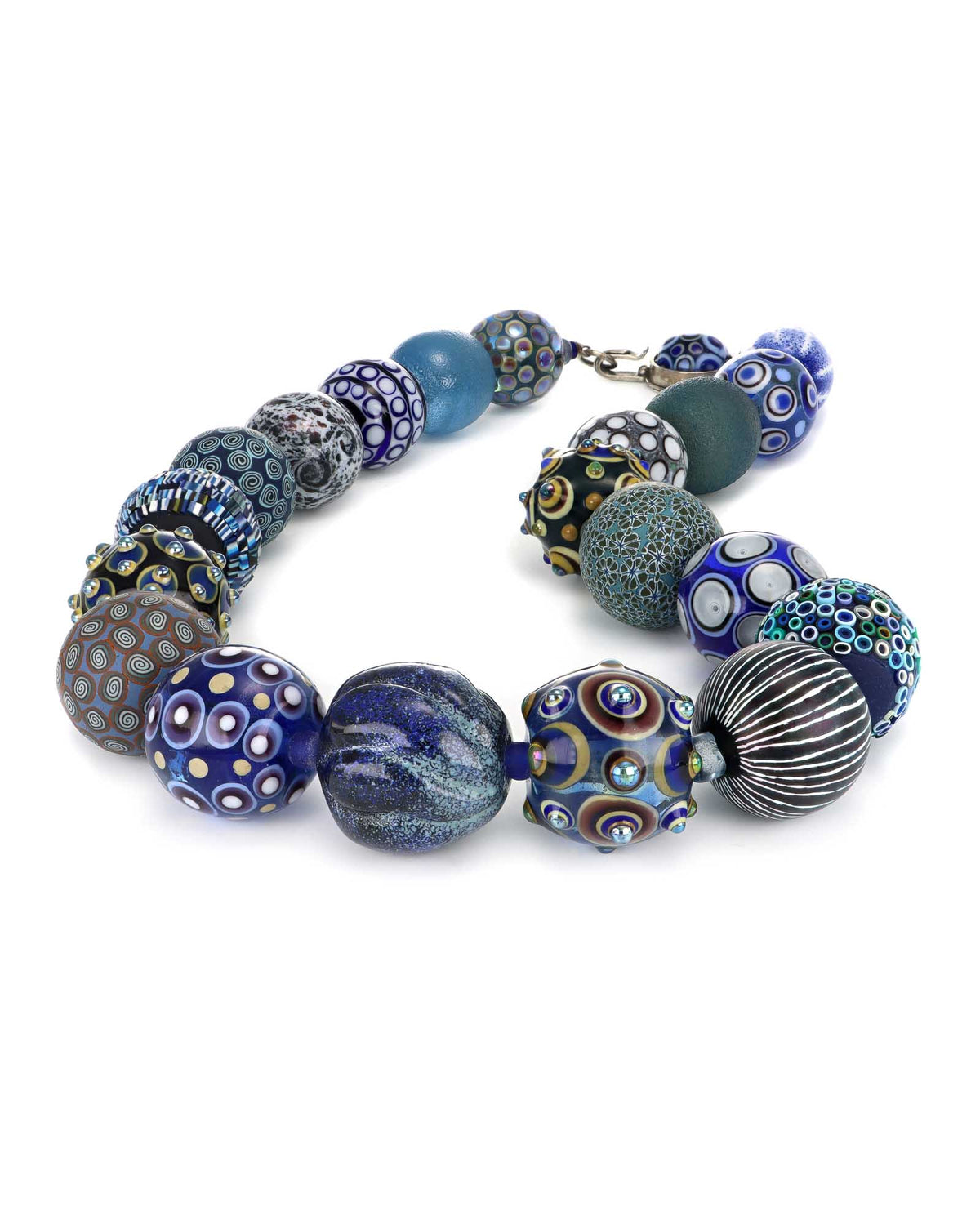 Blue Ball Sampler Necklace