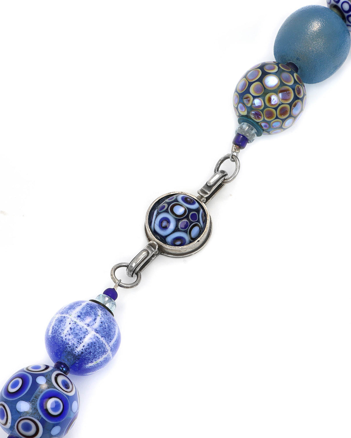 Blue Ball Sampler Necklace