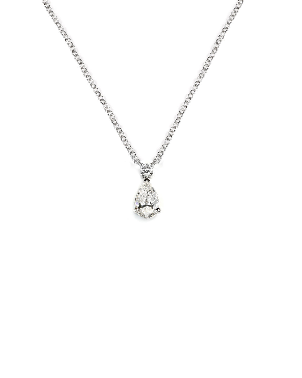 Lab Diamond Pear Drop Pendant