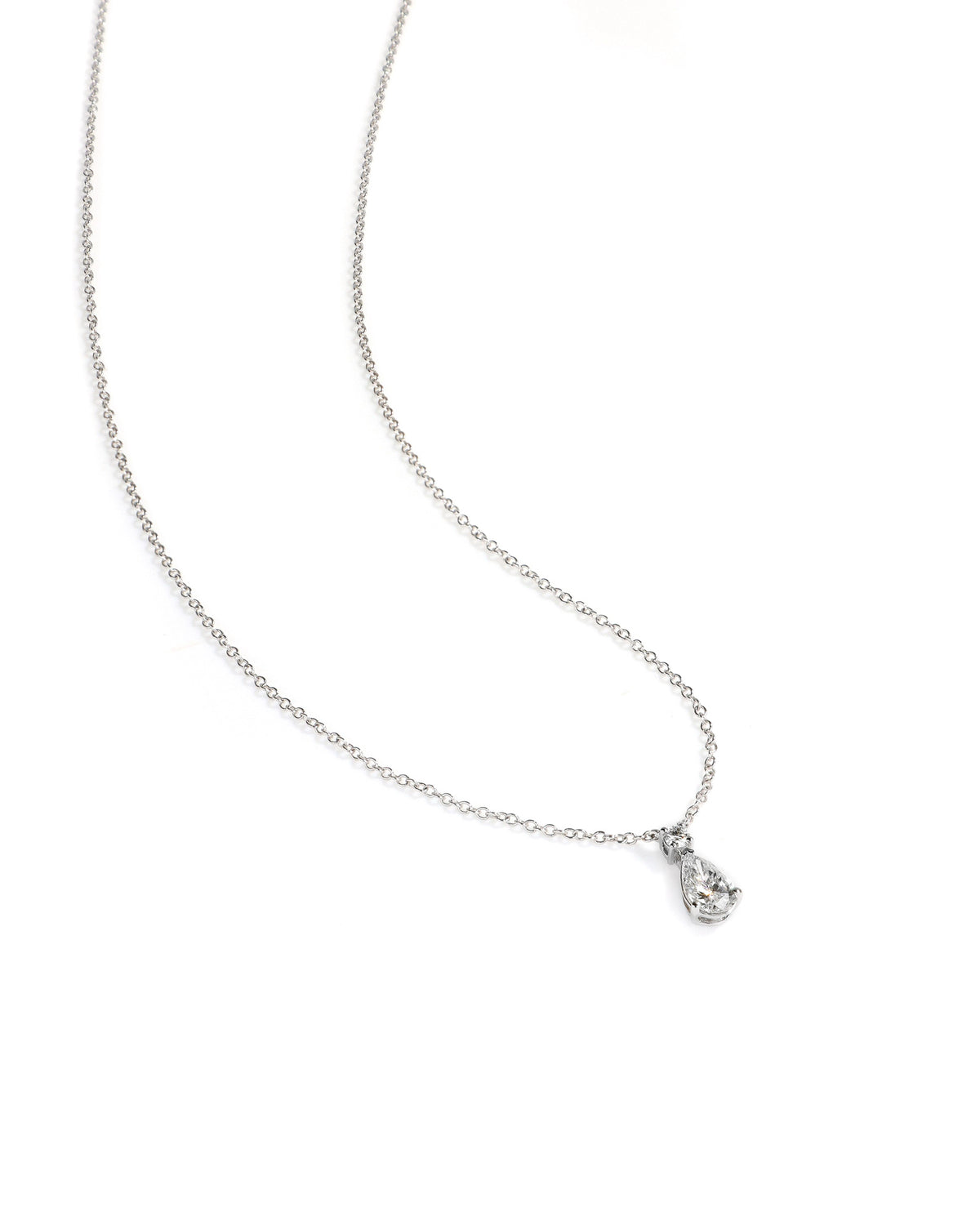 Lab Diamond Pear Drop Pendant