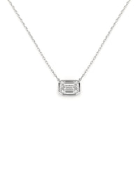 Lab Diamond Emerald Cut Pendant