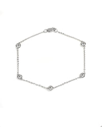 Lab Diamond Station Bracelet