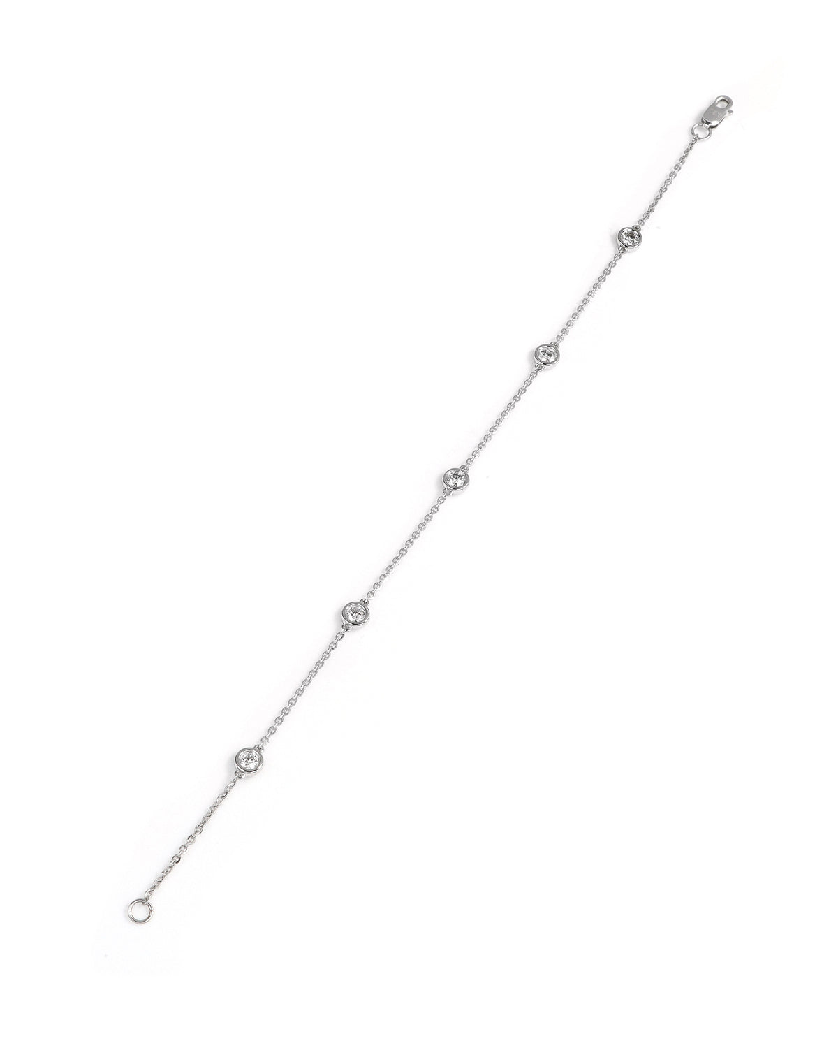 Lab Diamond Station Bracelet