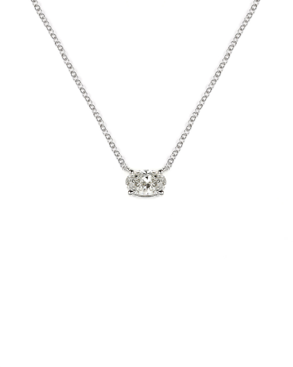 Lab Diamond Oval Pendant