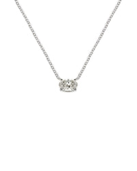 Lab Diamond Oval Pendant