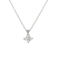 Lab Grown Princess Cut 0.88ct Diamond Necklace
