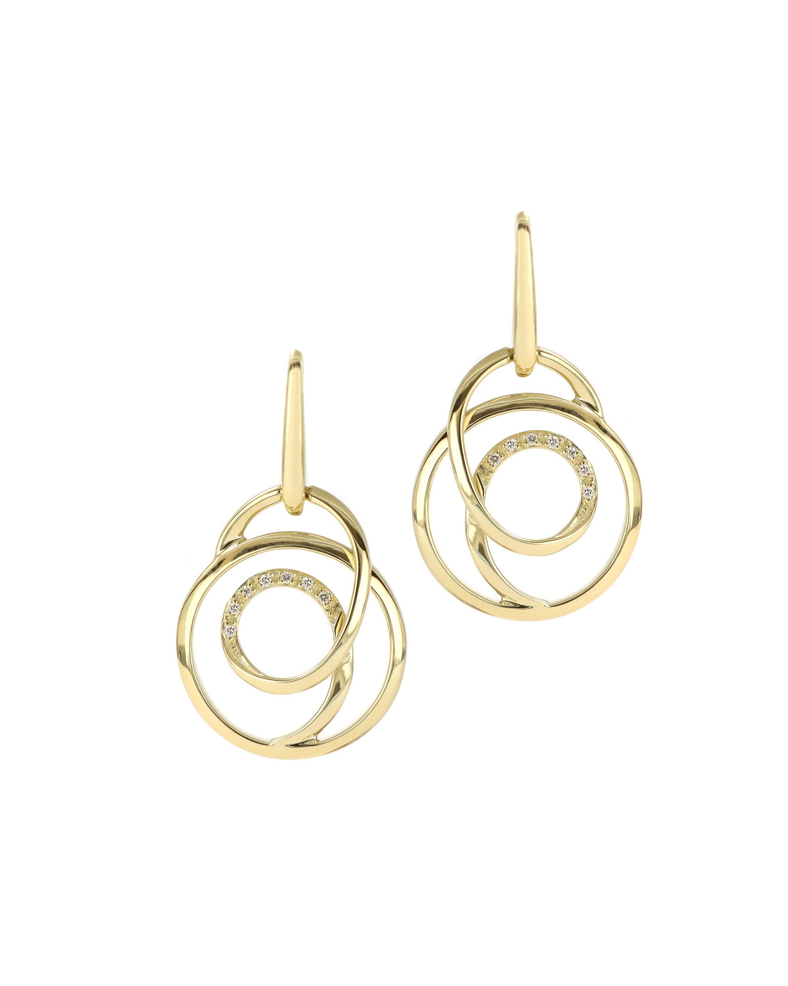 Drop Swirl Earrings