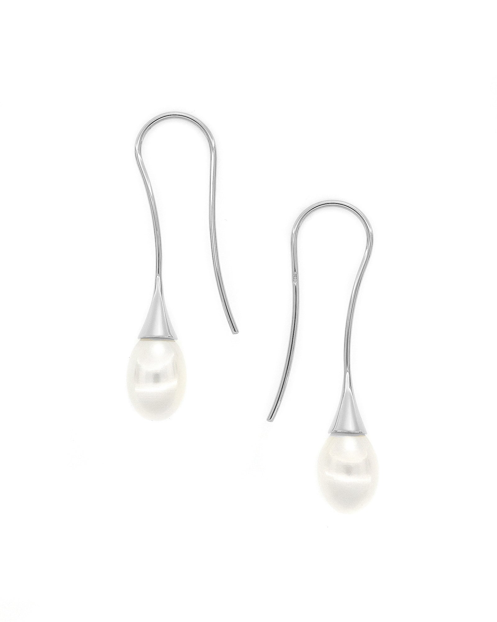 Elongated Pearl Earrings
