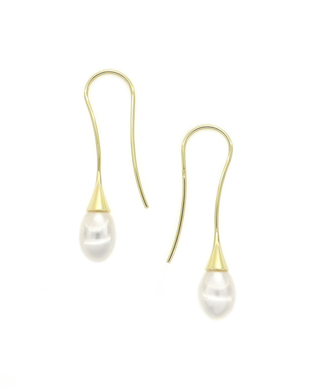 Elongated Pearl Earrings