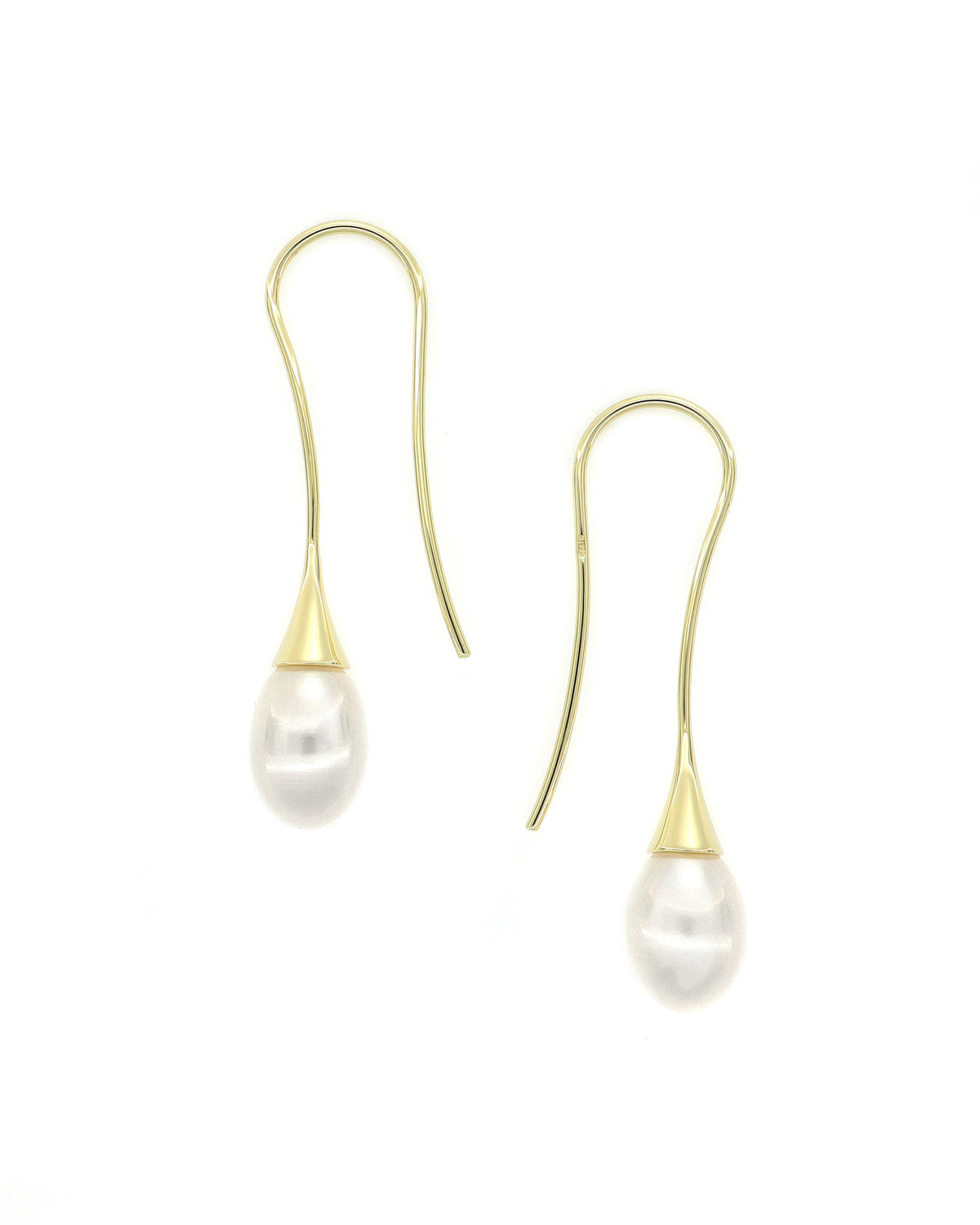 Elongated Pearl Earrings