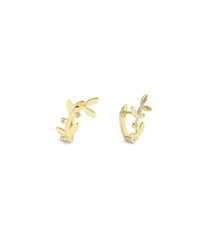 Leaf Motif Hoops