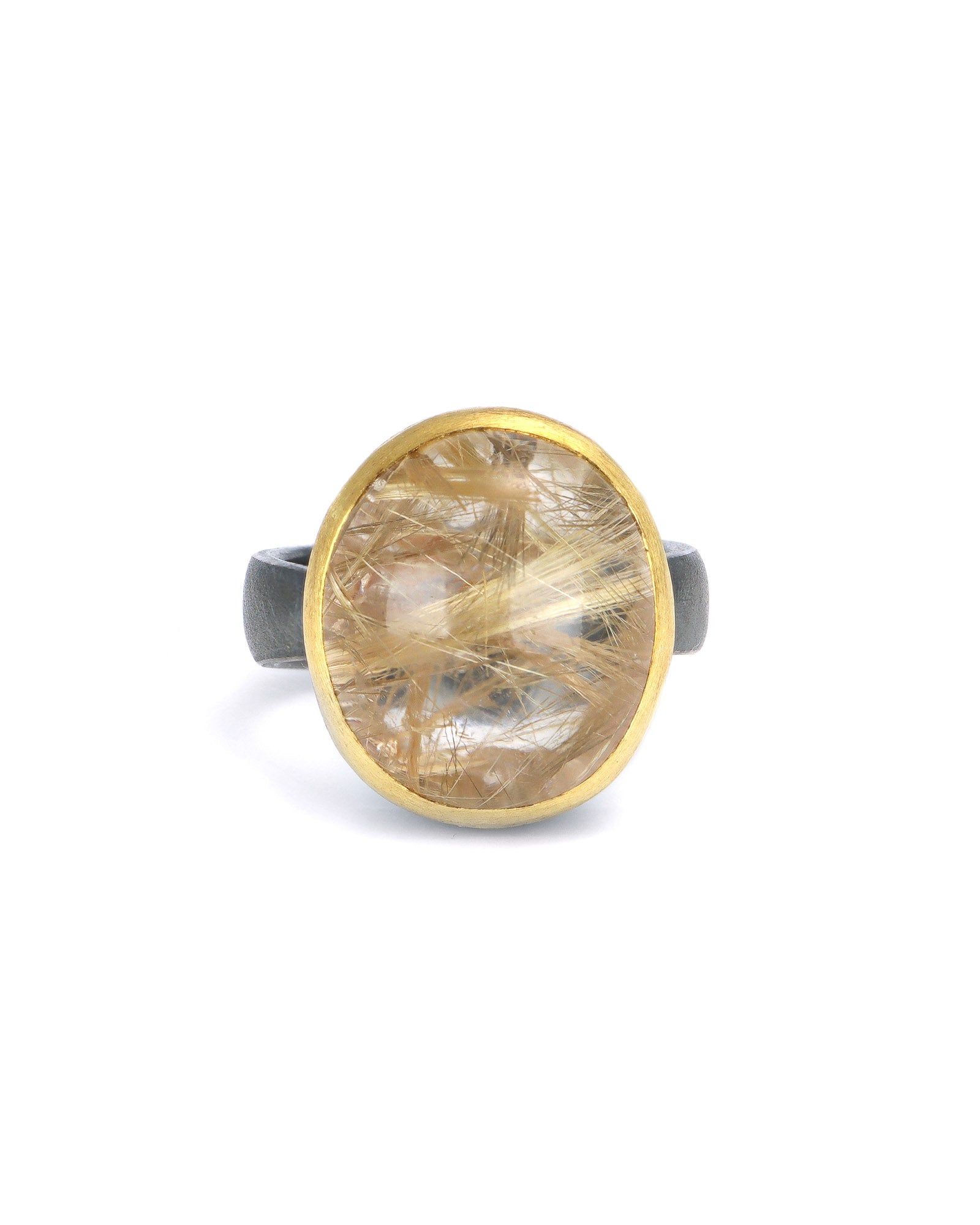 Rutilated Quartz Ring