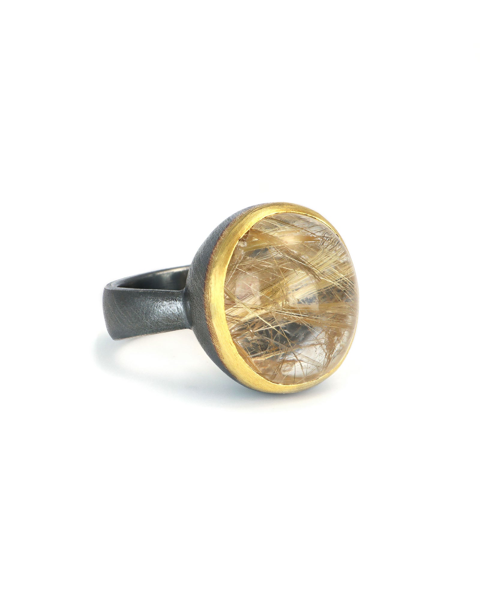Rutilated Quartz Ring