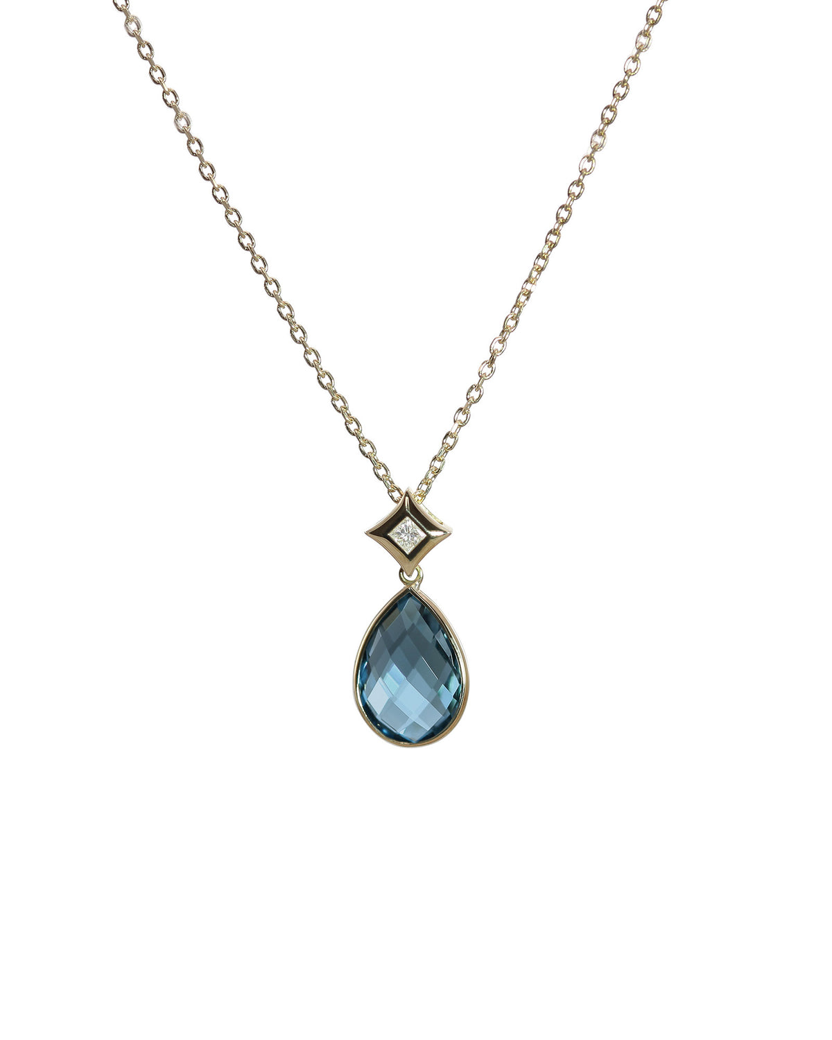 Topaz Briolette Necklace