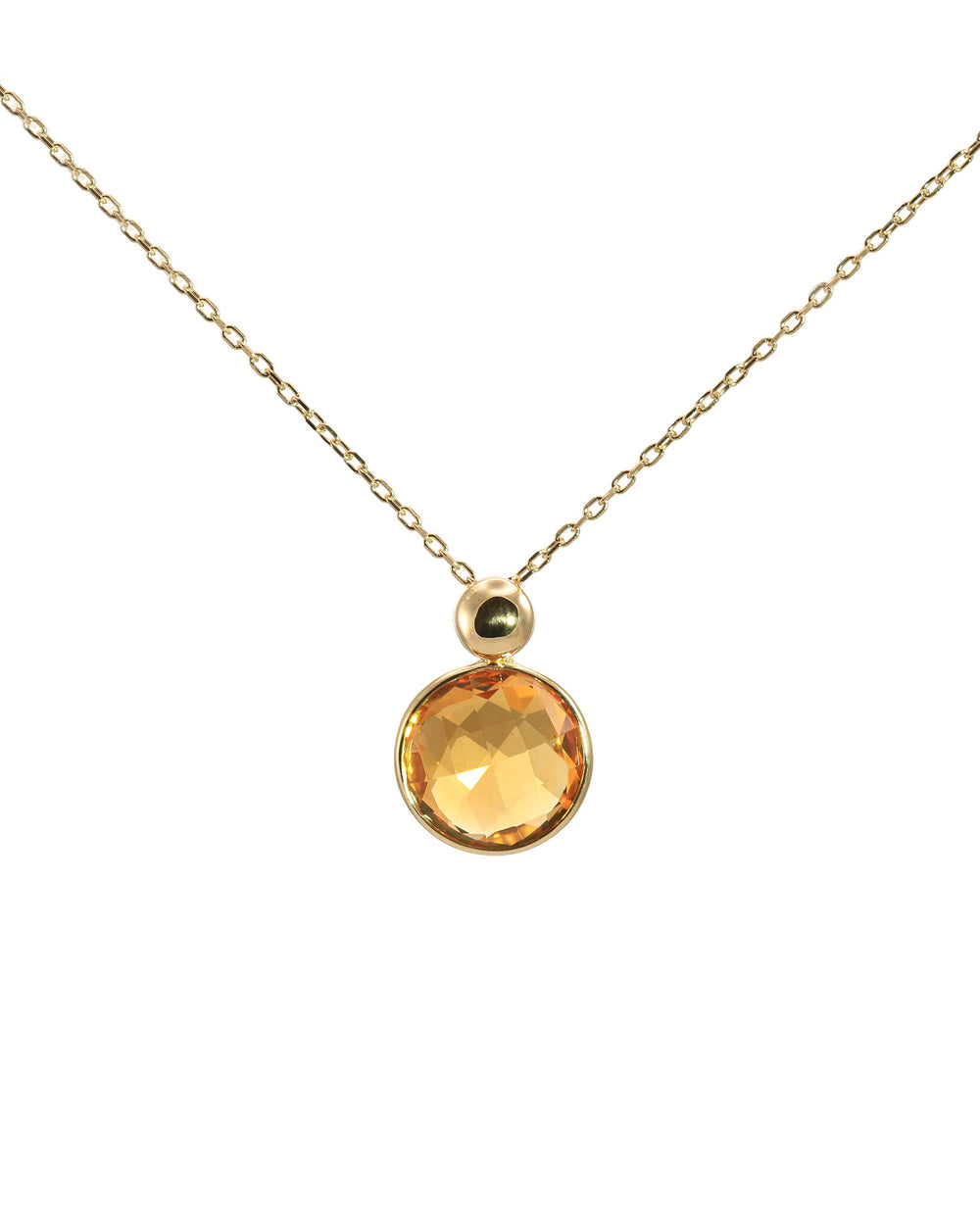 Citrine Drop Necklace