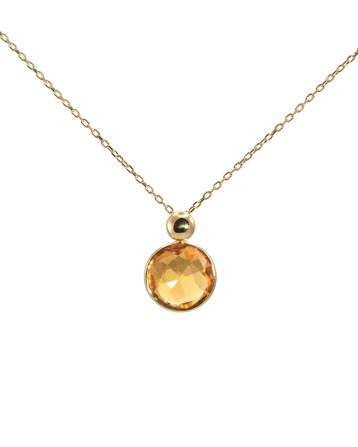 Citrine Drop Necklace