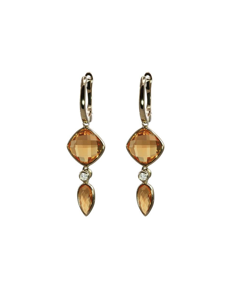 Citrine Briolette Earrings