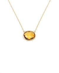 Oval Citrine Necklace