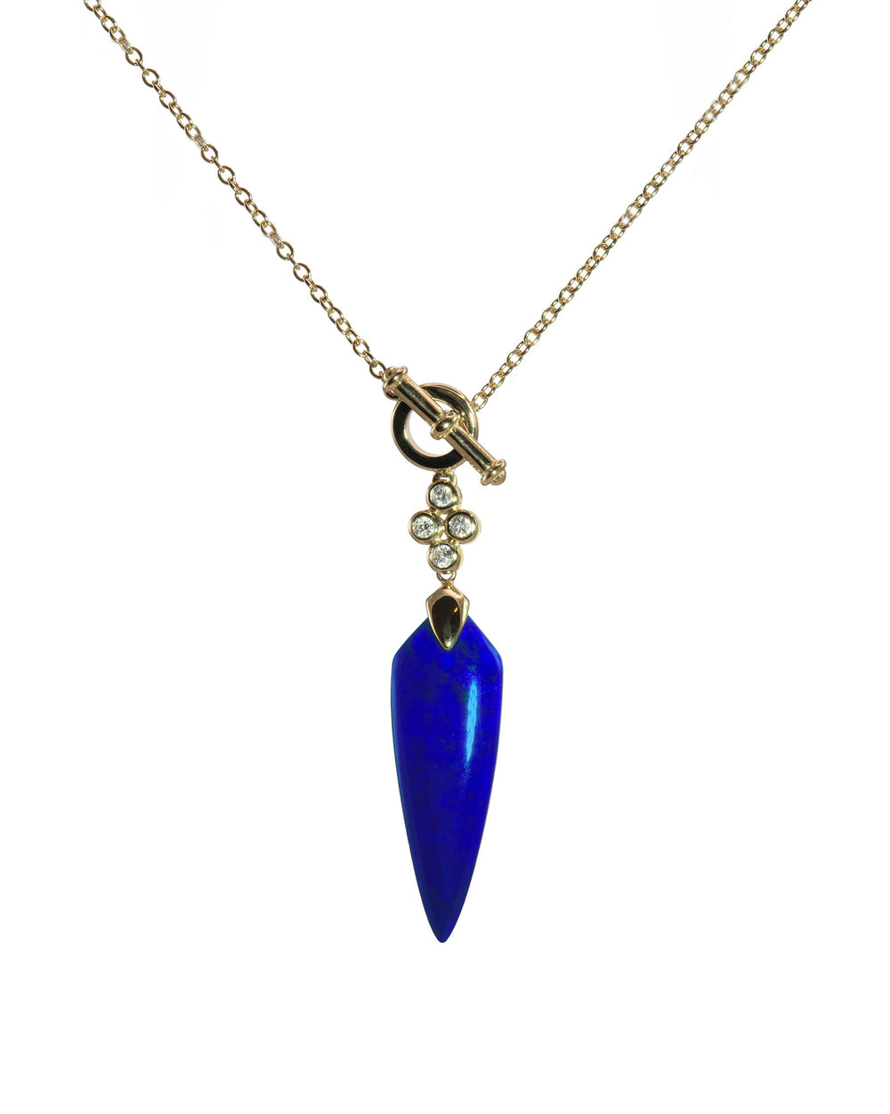 Lapis Shield Necklace