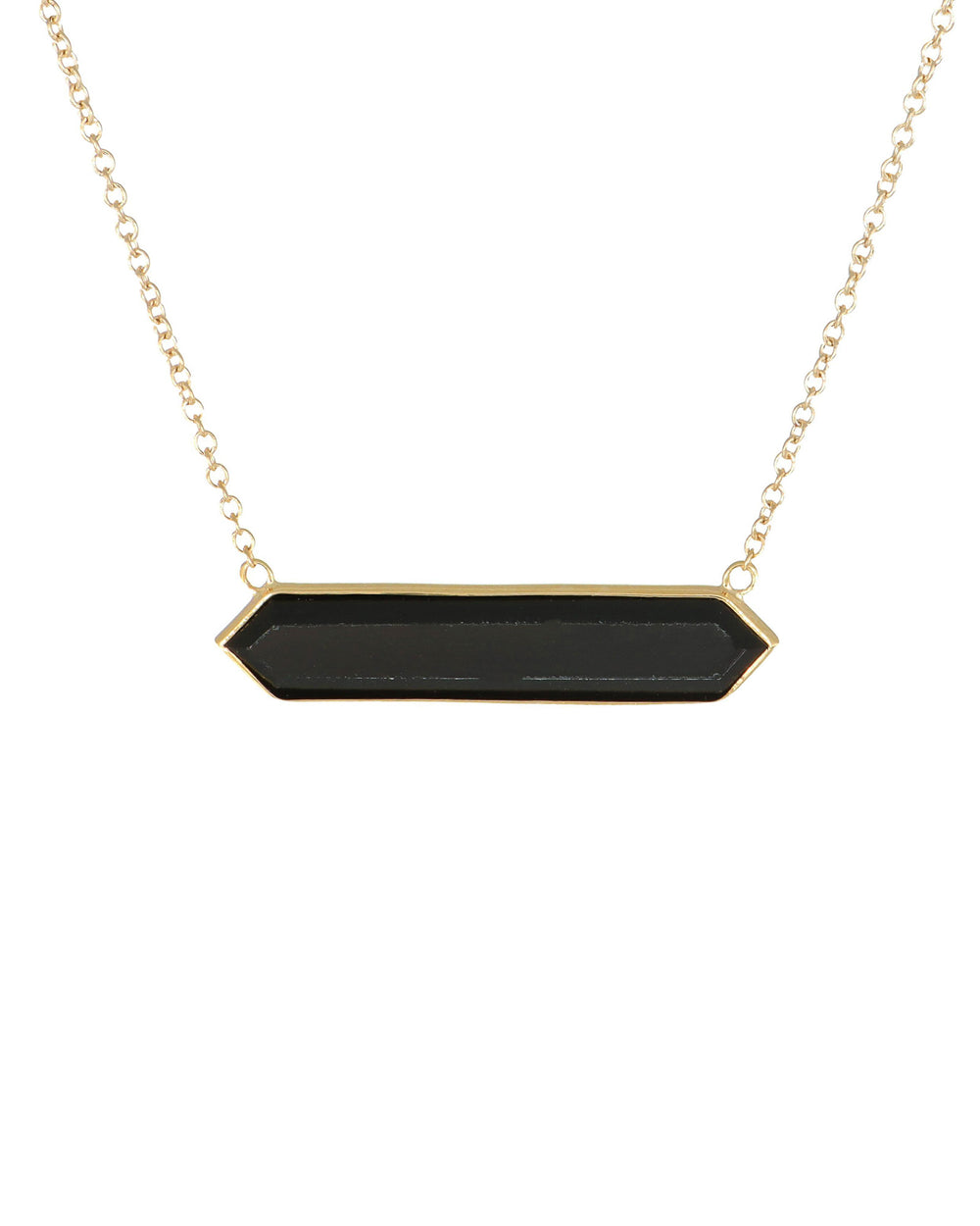 East-West Onyx Necklace