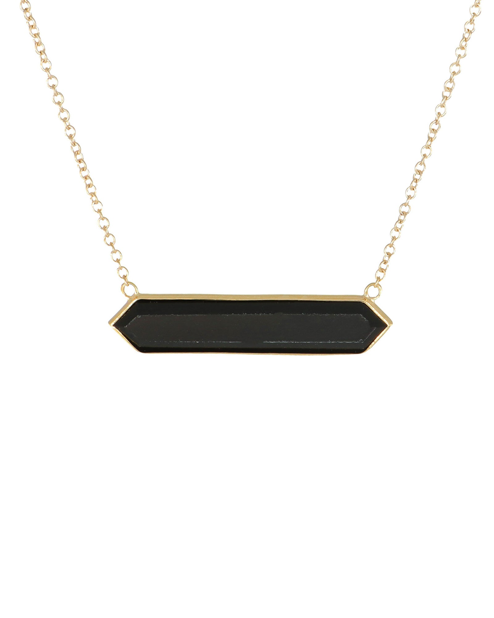 East-West Onyx Necklace