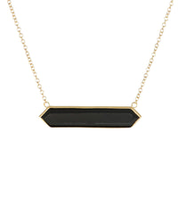 East-West Onyx Necklace