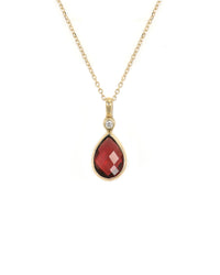 Garnet Briolette Necklace